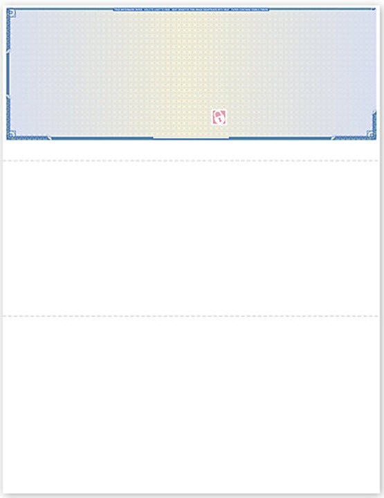 SLT831 High Security Top Blank Laser Checks 8 1/2 x 11 QTY 500