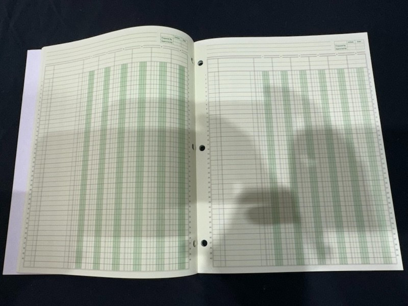 Norcom Columnar Ledger Pad 4 & 6 Columns 8.5″ x 11″ Letter Size – Two Pre-owned