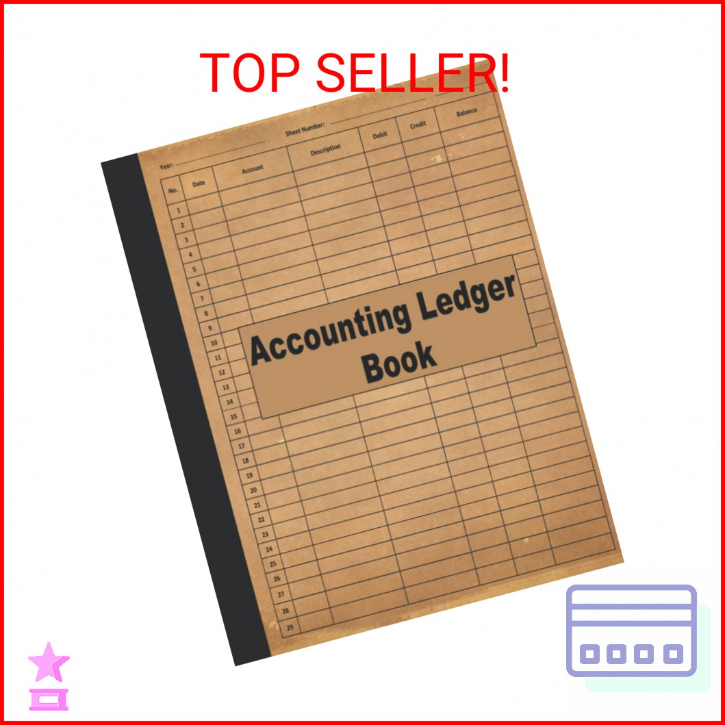 Accounting Ledger Book: Account Ledger Book, Bookkeeping Record Book, Small Busi