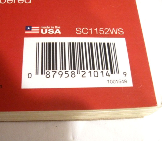 Reciept Book: Adams 2-Part (Duplicate); 200 5 1/4 ” X 2 3/4 ” Carbonless