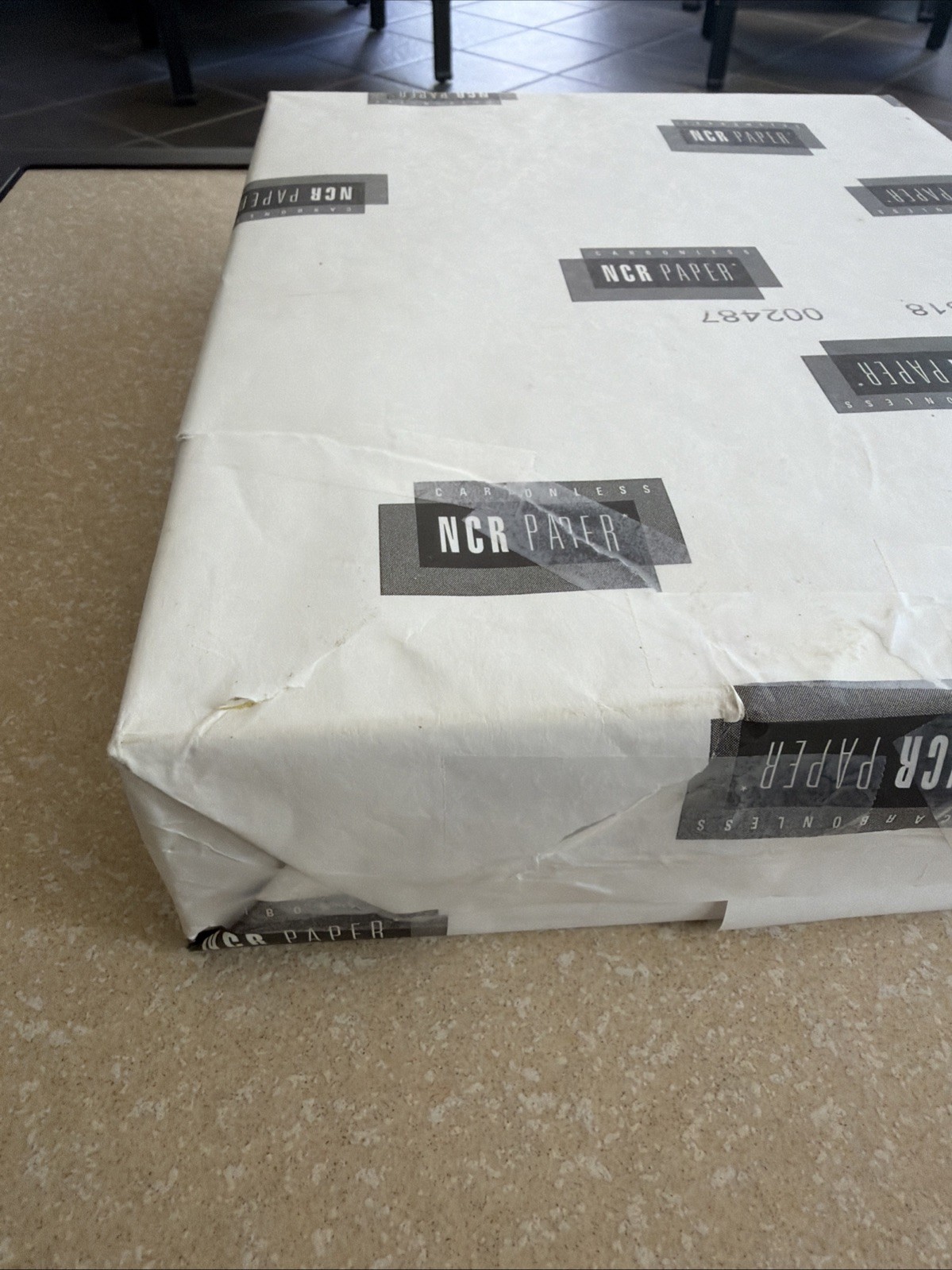 250 Sets NCR Paper 5887 Collated 2 Part White Canary 8.5 x 11 Carbonless Sheets