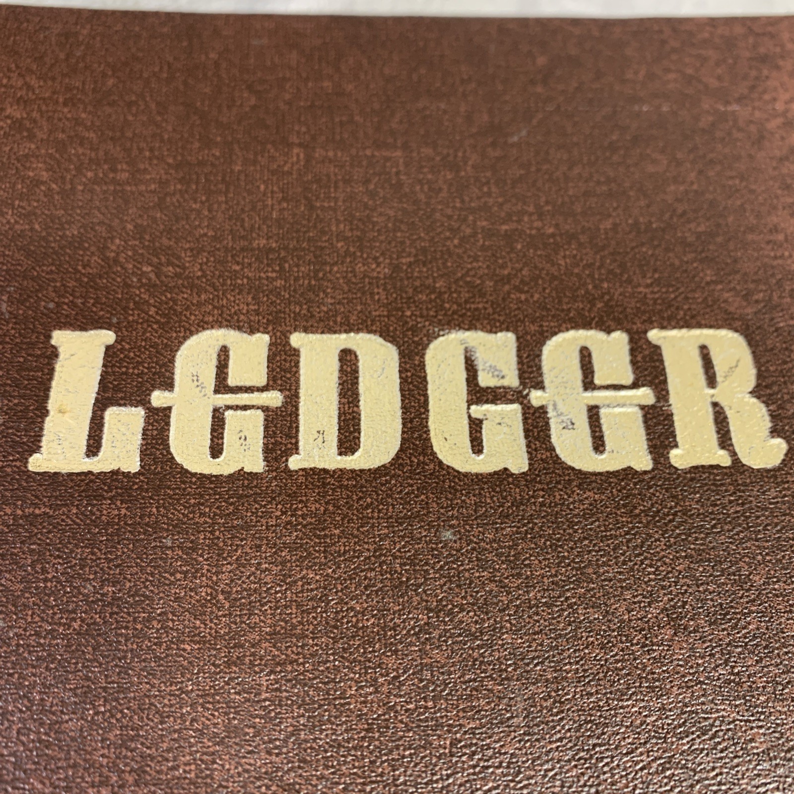 VTG Mead Debit-Credit-Balance Forms Ledger Outfit 26 Dividers A-Z Index Brown