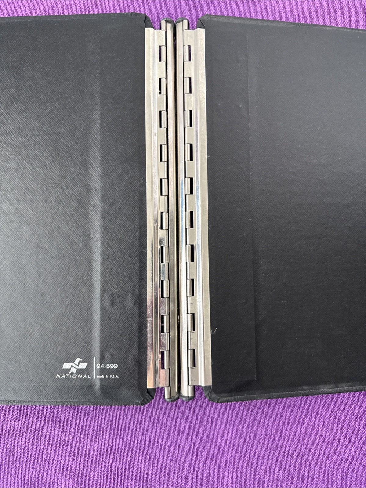 National Brand 2 Post Ledger Book Binder 94-599 Black Notebook USA