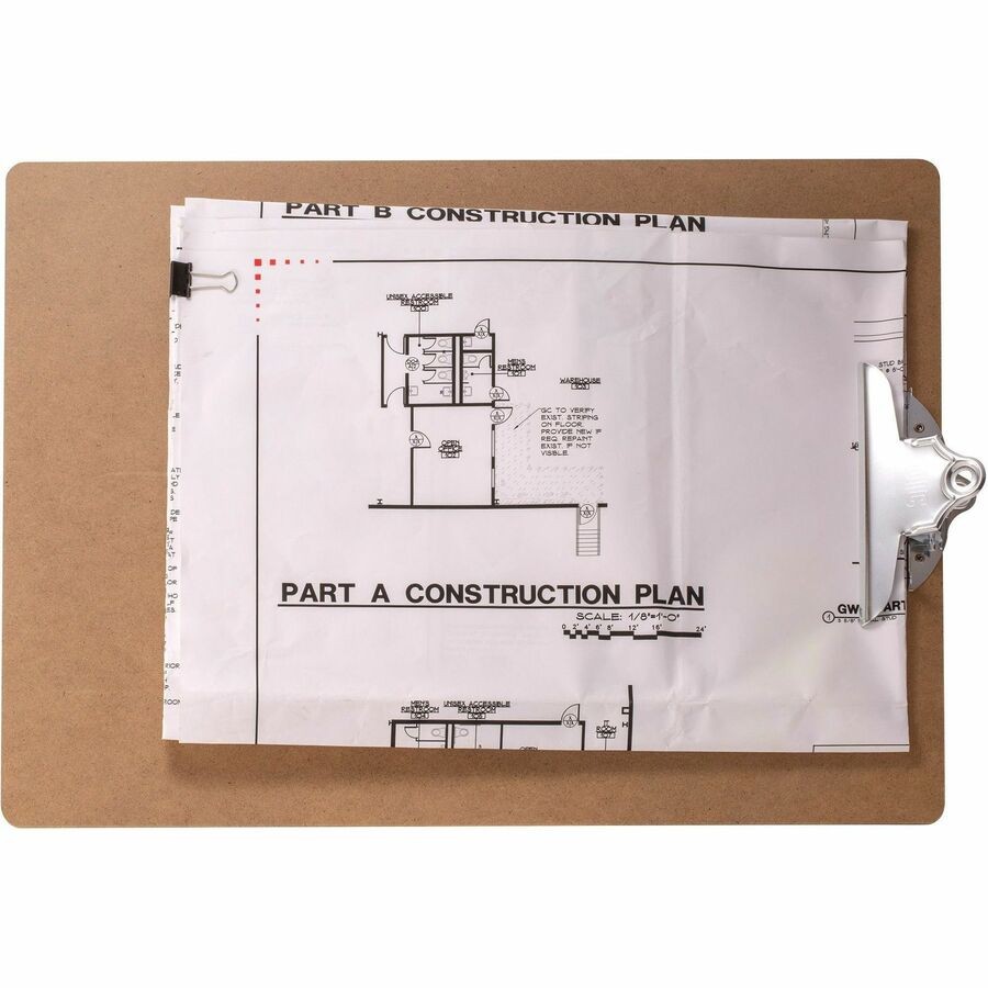 Oic Wood Clipboard – Spring Clip – Hardwood – Brown (oic-83104) (oic83104)