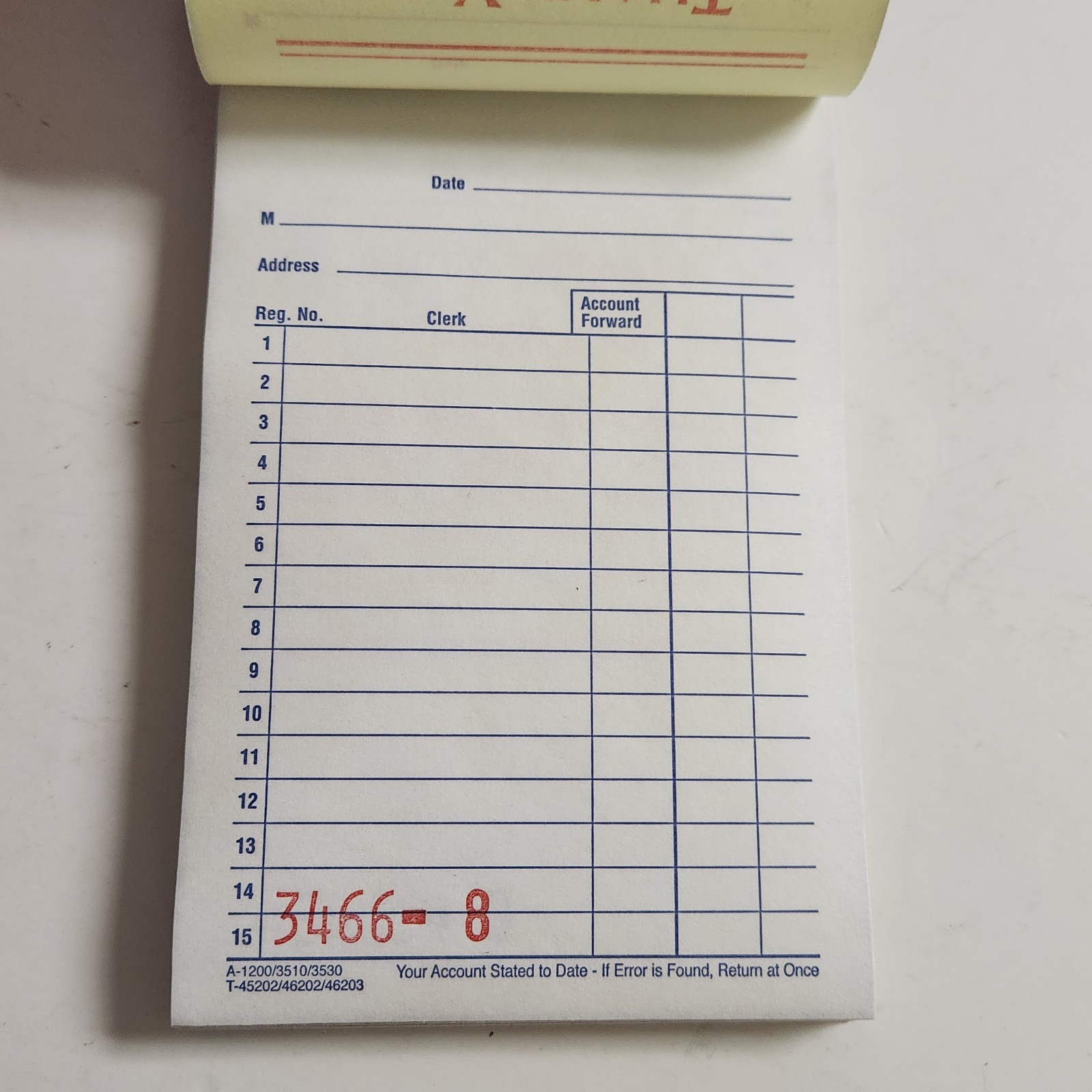 Adams Sales Book Receipt Invoice 3 Pack OB New DC3530 2010 Business Supply E57