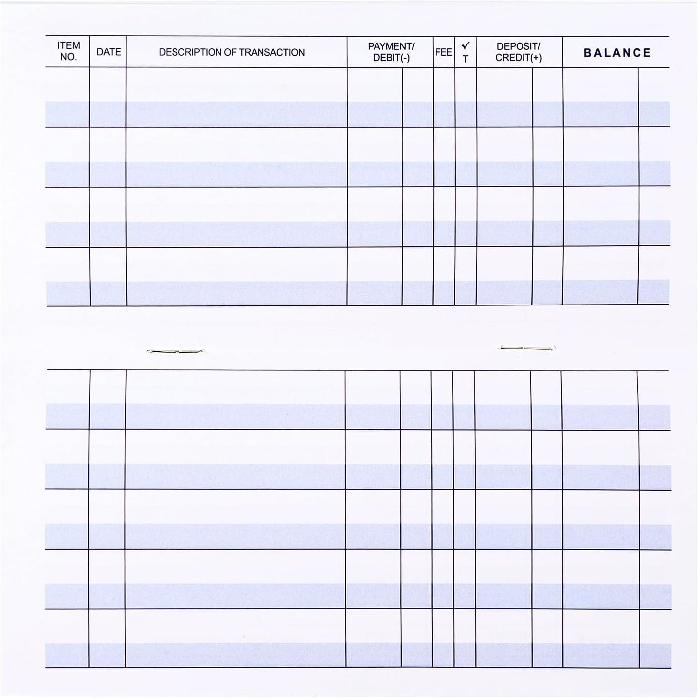 Personalized Check Registers – 12 Pack for Clear Financial Logging and Tracking