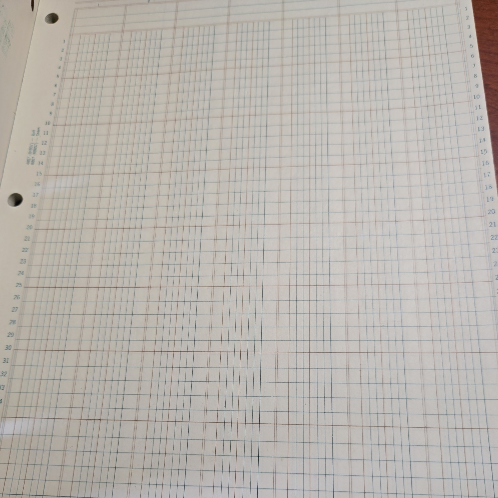 Boorum & Pease 8807 Accountants Work Sheet Pad 6 Columns 8.5×11 NEW VTG 10 Pads