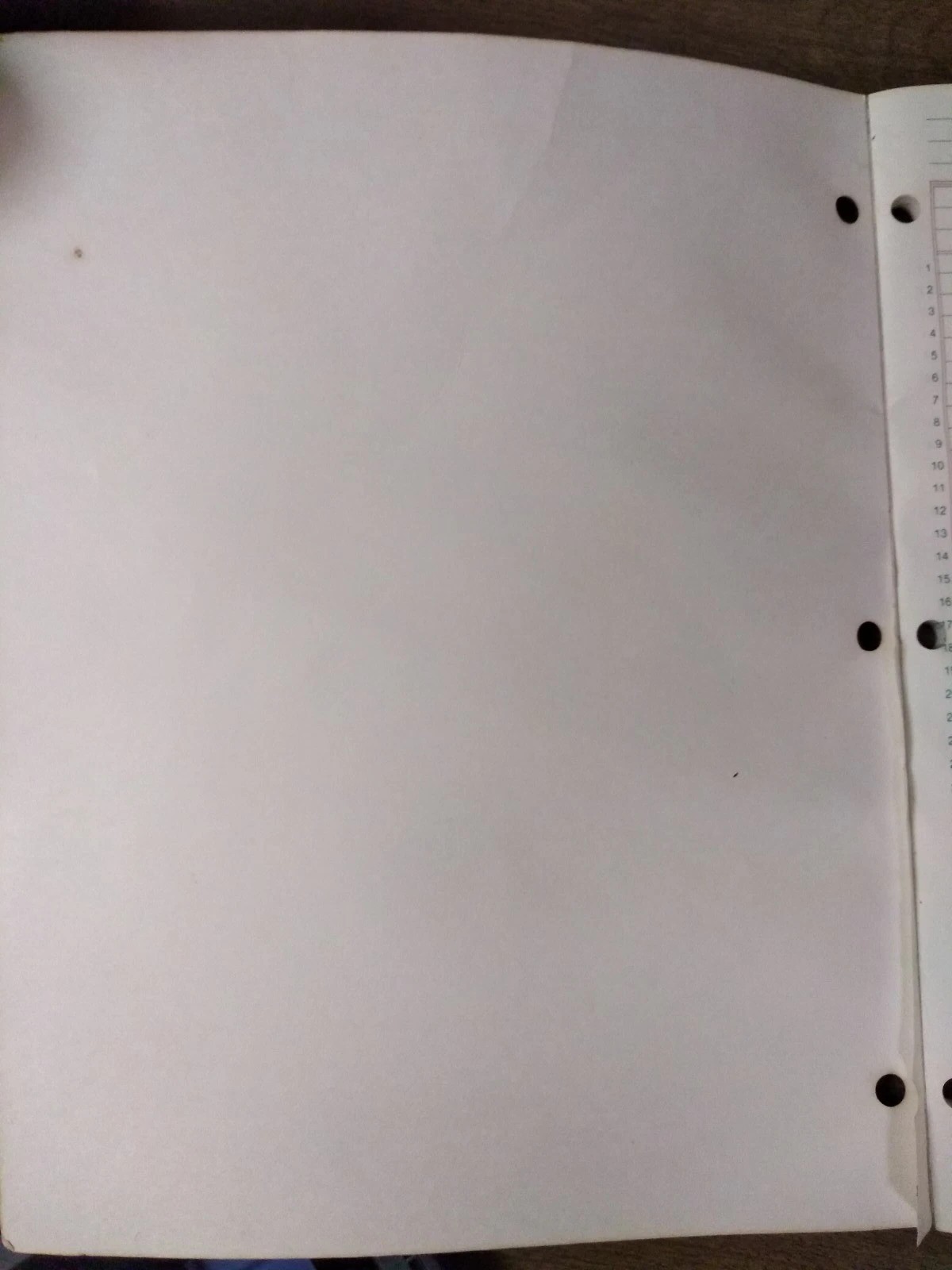roaring springs 6 column analysis pad vintage (some warping)