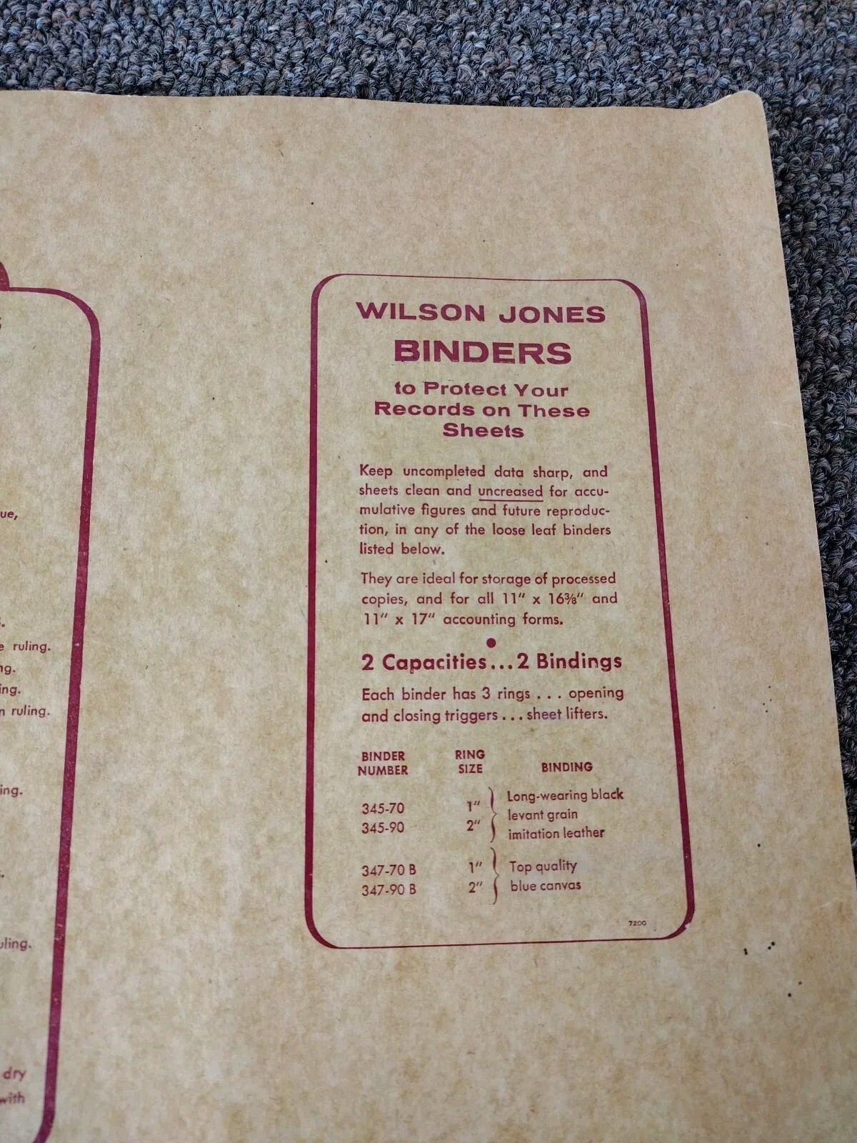Wilson Jones COLUMNAR PAD 1 SIDED 14 COLUMNS FOR RING BOOKS GREEN G7214