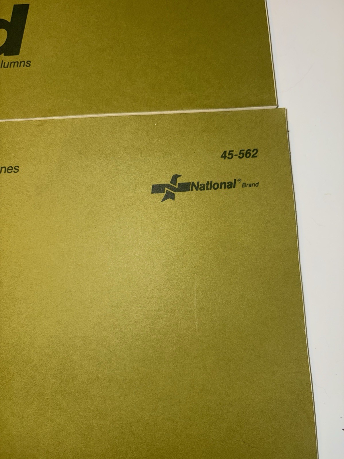 2 Vtg National 12 Column Analysis Pad 45-562 – 11” X 16 3/8” – 50 Sheets Unused