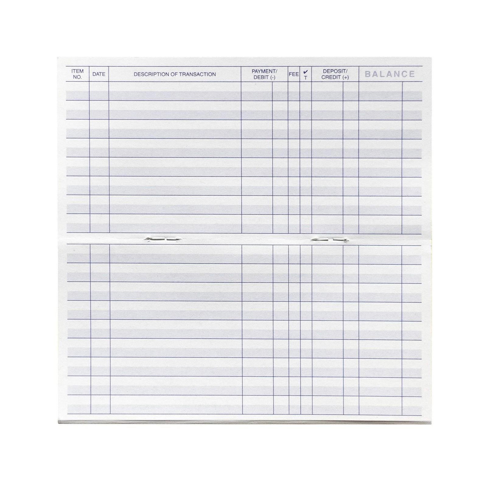 Checkbook Registers for Personal Checkbook, Transactions Ledgers, Pack of 10,…