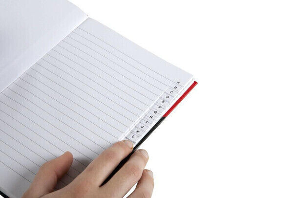 2 x Cumberland A5 A-Z Index Book Hard Cover Case Bound Notebook 100 Leaf – 43130
