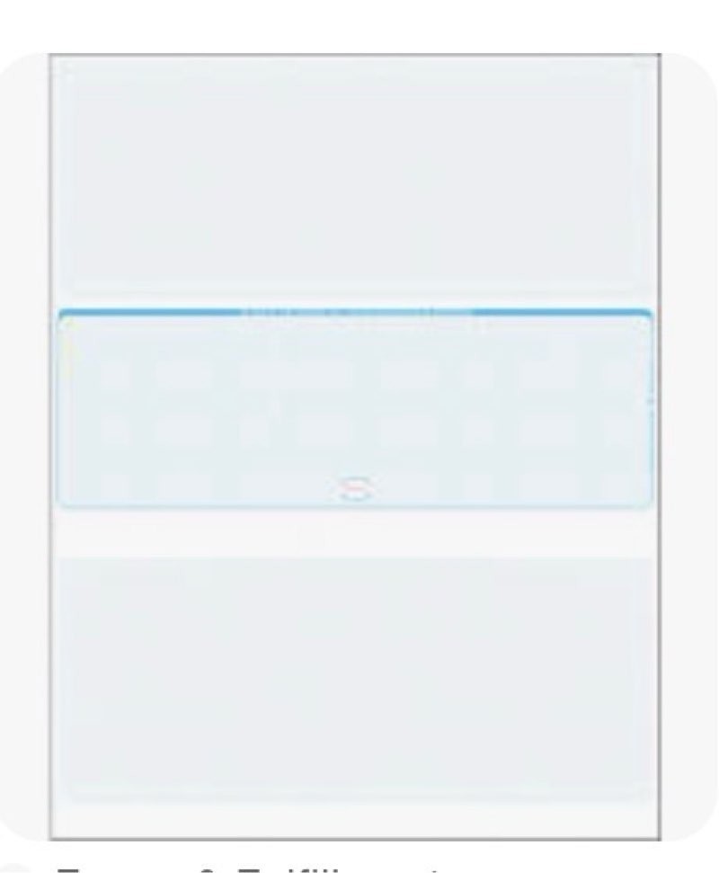 Blank Check Paper – 1,000 Pack – Check in Center