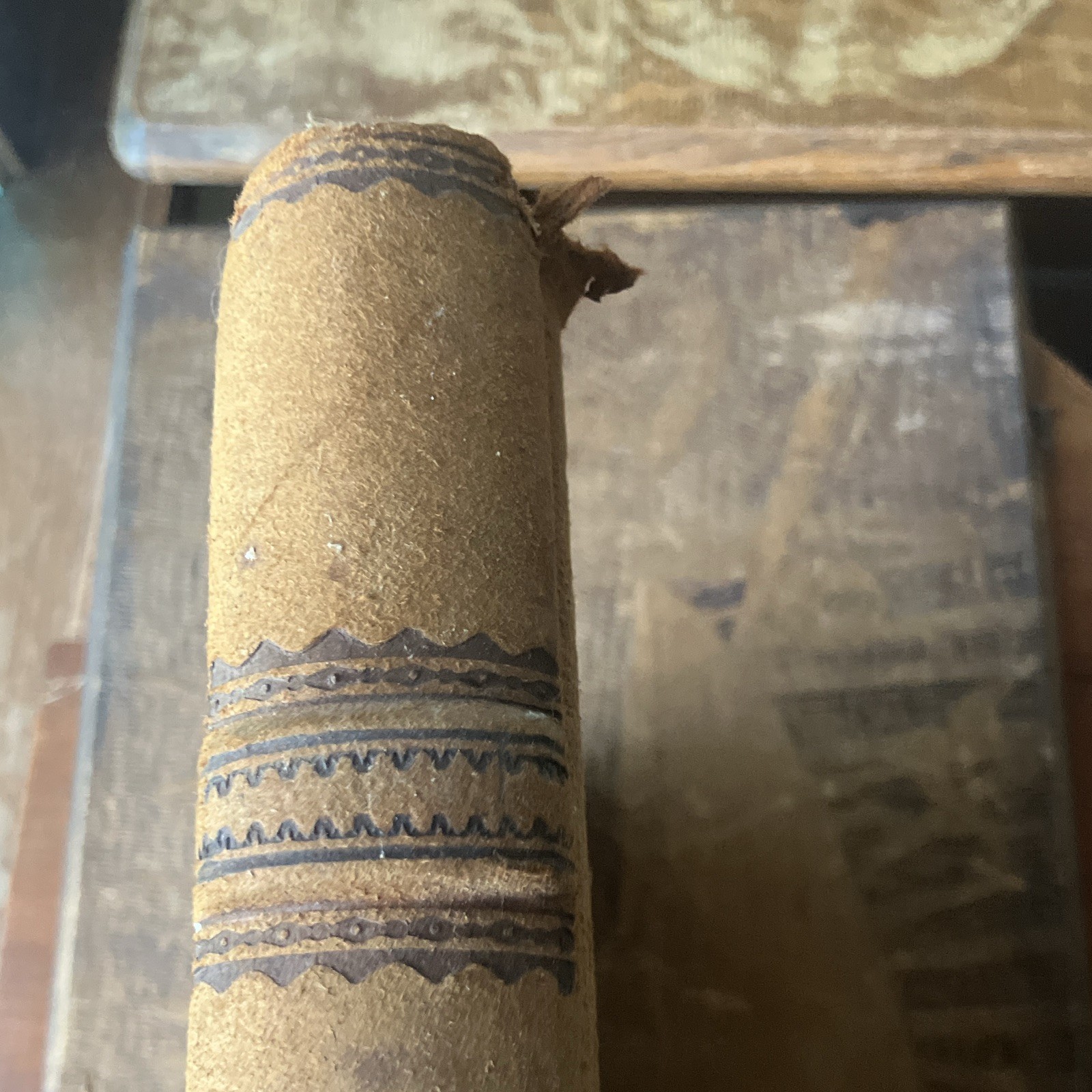 Antique 19th century Hardcover Blank Ledger .