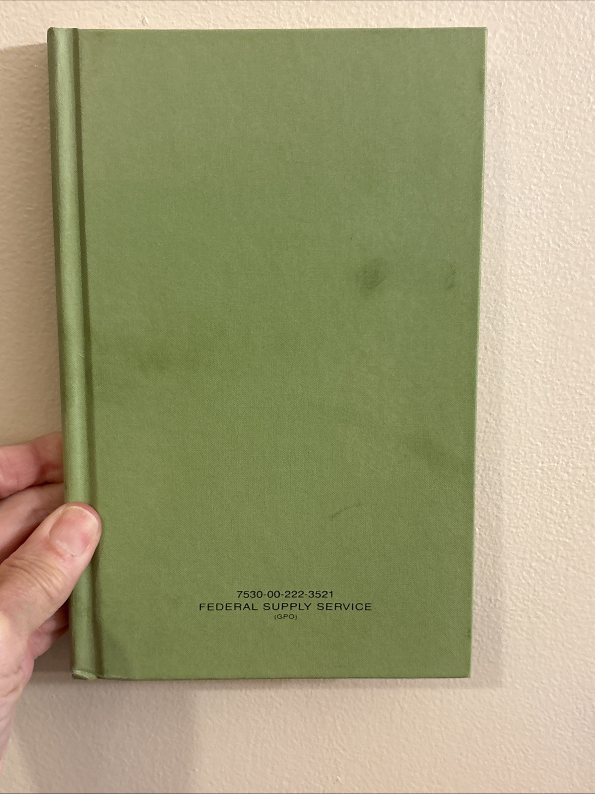 Notebook Book Federal Supply Service 7530-00-222-3521 8″ x 5″ Lined Unused