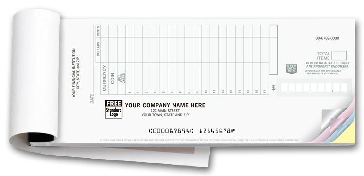 5Forms 100018.6 Classic Design 2-Part Booked Deposit Tickets