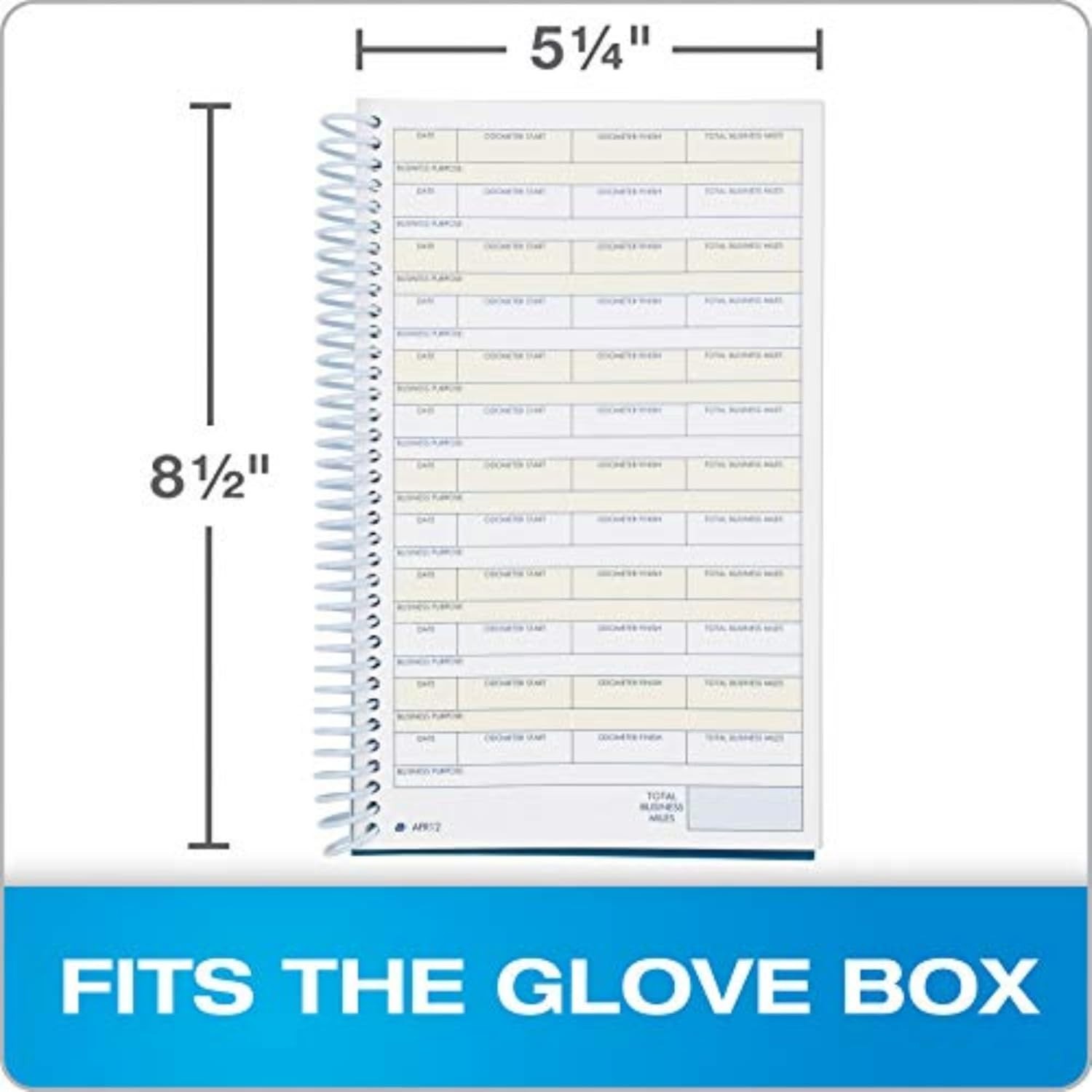 ABF Vehicle Mileage and Expense Journal, 5-1/4″ x 8-1/2″, Fits the Glove Box,…