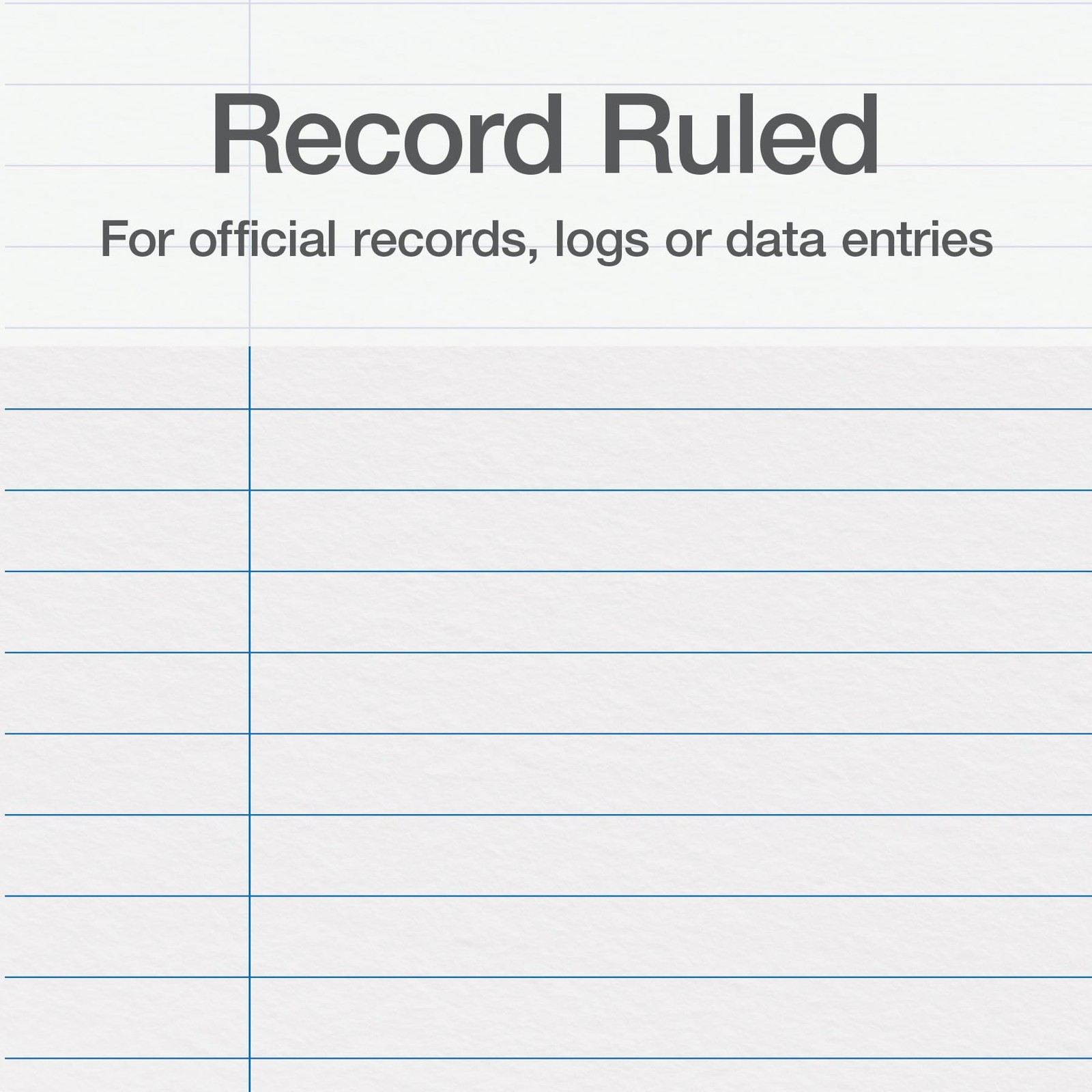 Boorum & Pease 66150R Account Book, Record-Ruled, 150 Pages, 12-1/8-Inch Blue