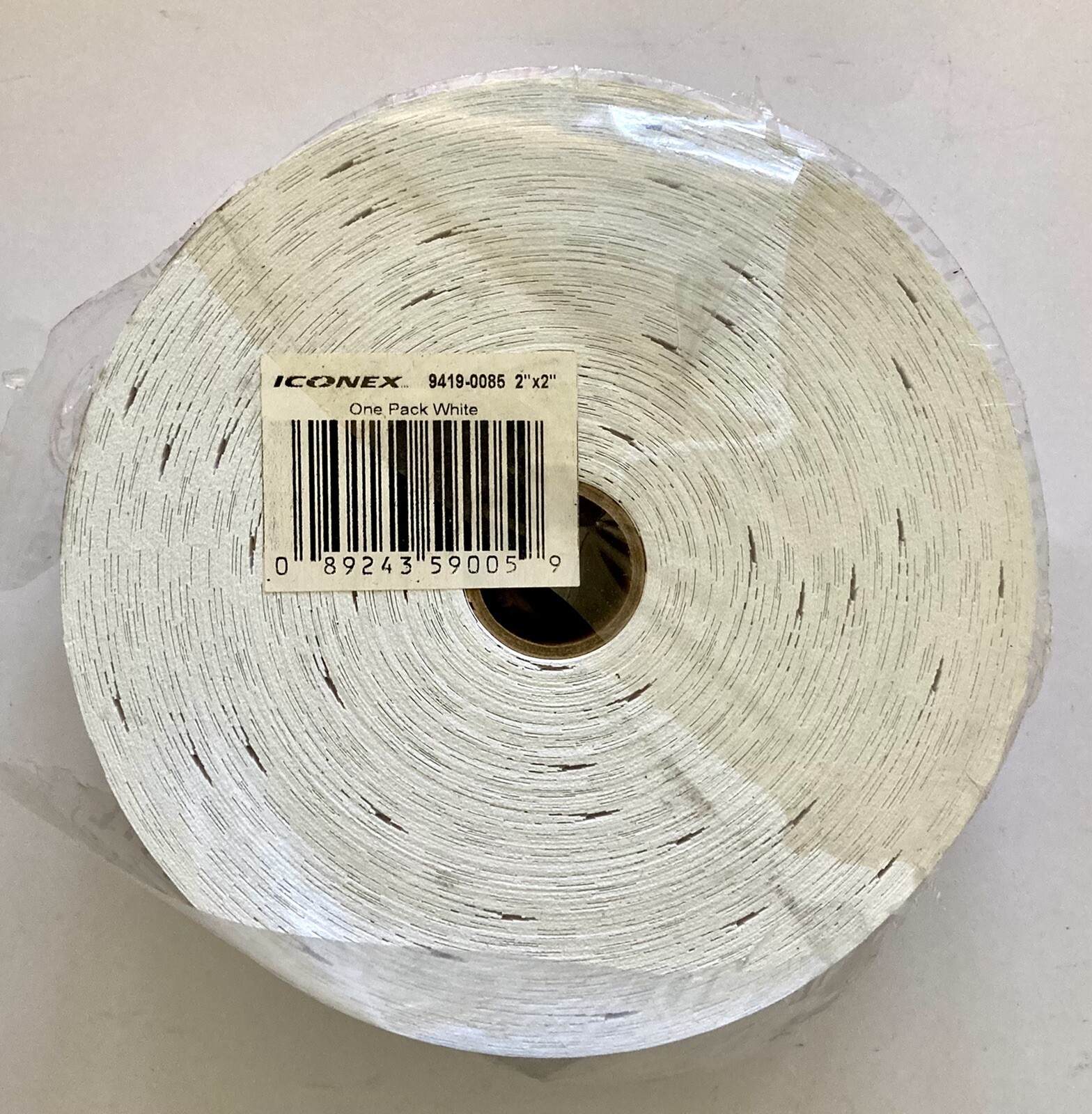 Iconex Consecutively Numbered Double Ticket Roll White 2000 Tickets/Roll