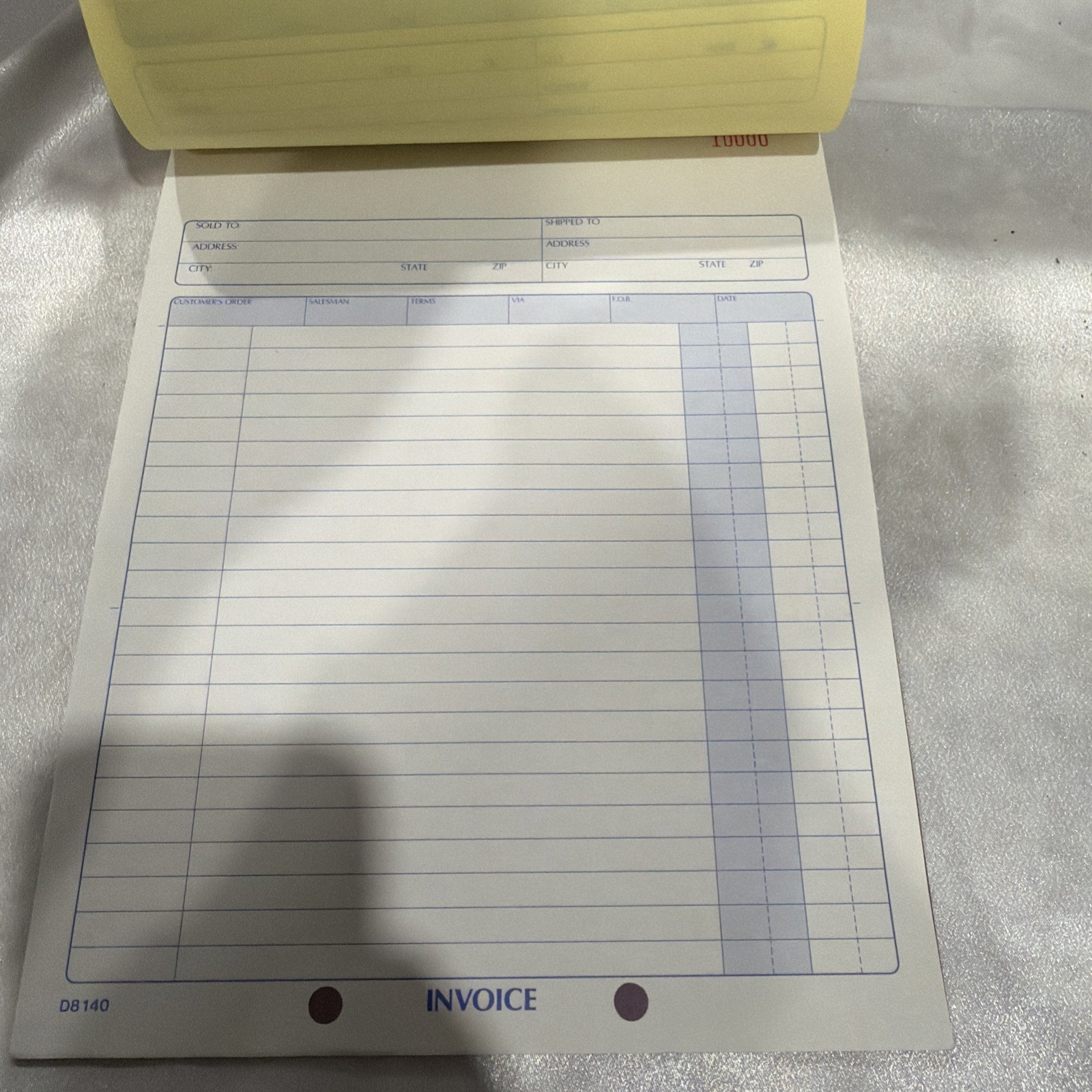 1993 Adam’s Business Forms Invoice Book