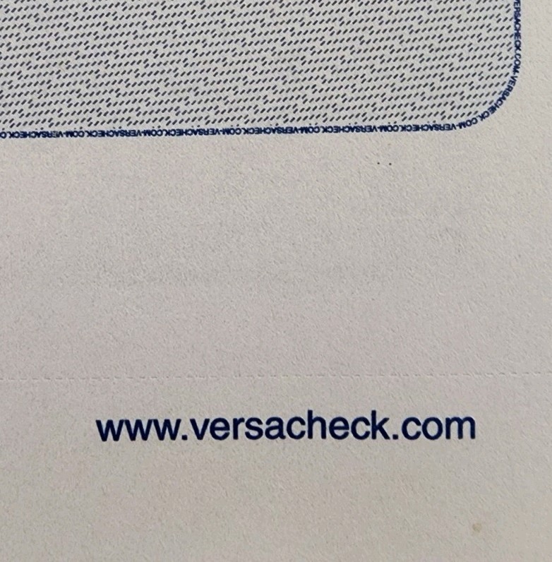 VersaCheck Security Business Checks, 3 Per Sheet, 750 Checks, NEW, SHIPS FREE