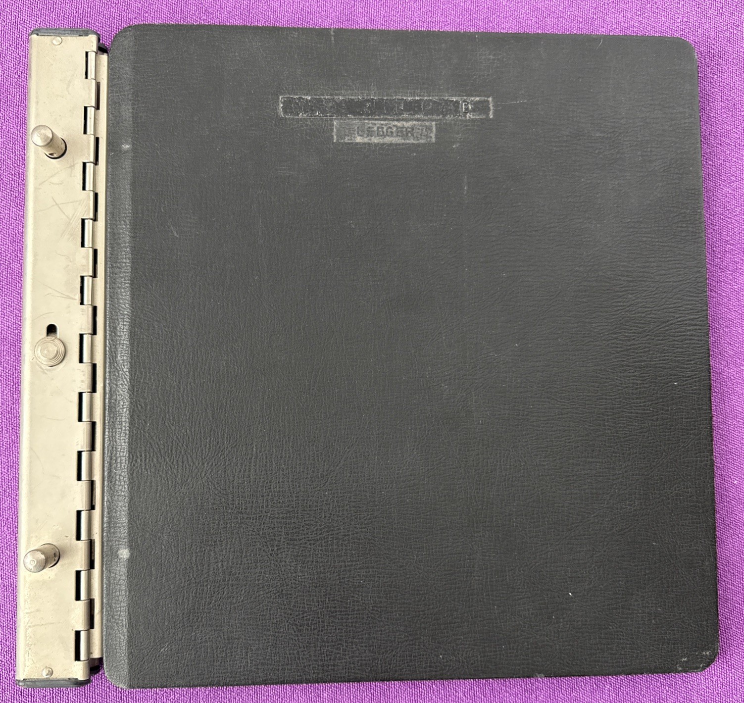 National Brand 2 Post Ledger Book Binder 94-599 Black Notebook USA