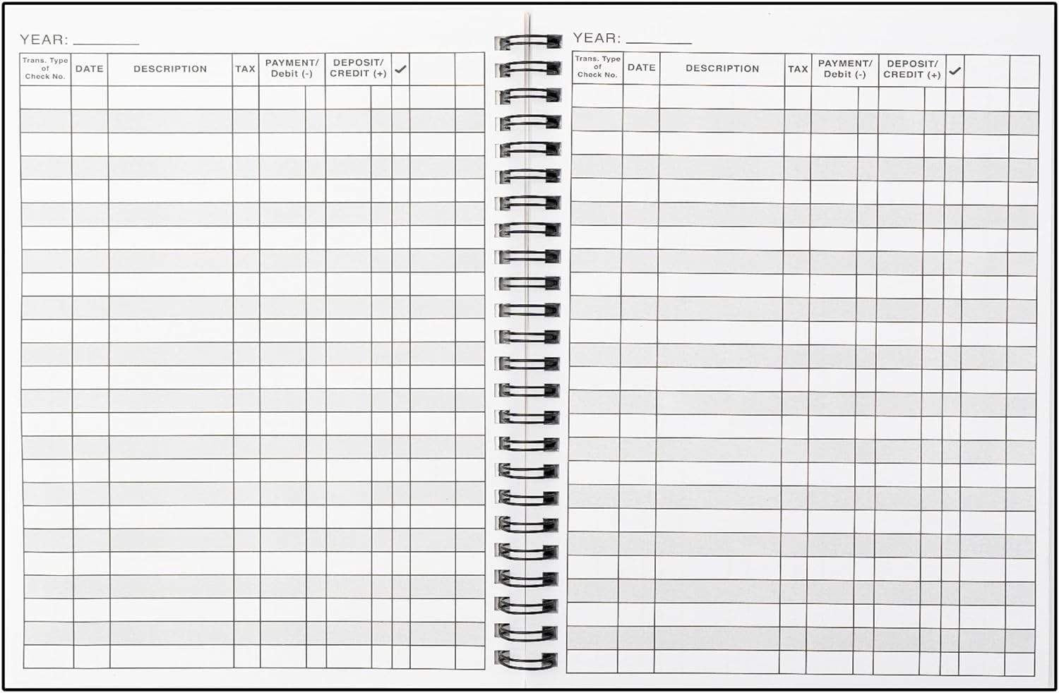 1 Pack Expense Tracker Ledger Book- Finance Black – 1 Pack, – 1