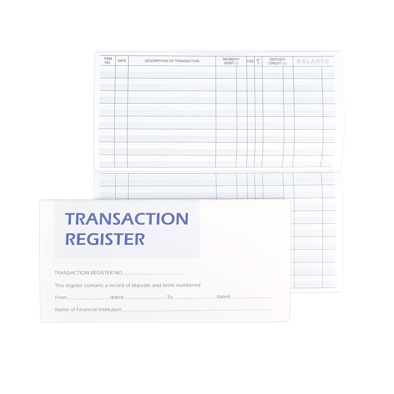 10 Checkbook Transaction Registers 2021-2022-2023 Calendars