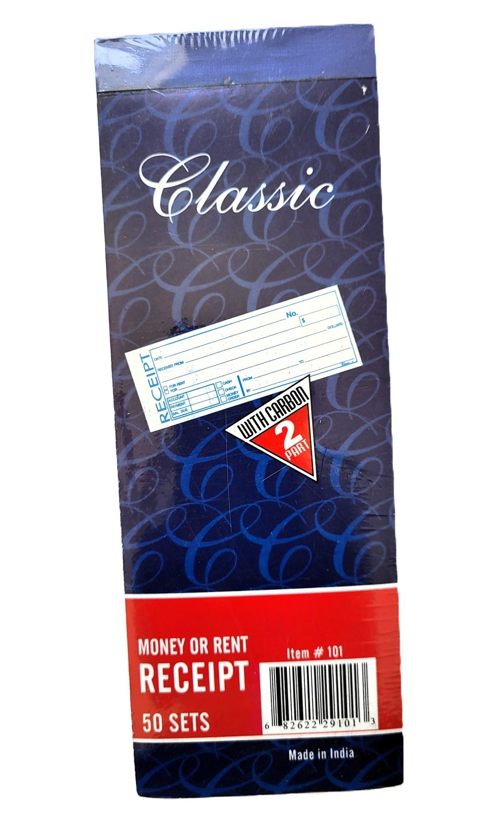 10 Pk of 50 Sets Rent Money & Cash Receipt Books 2 Part Carbon Copy Invoice Book