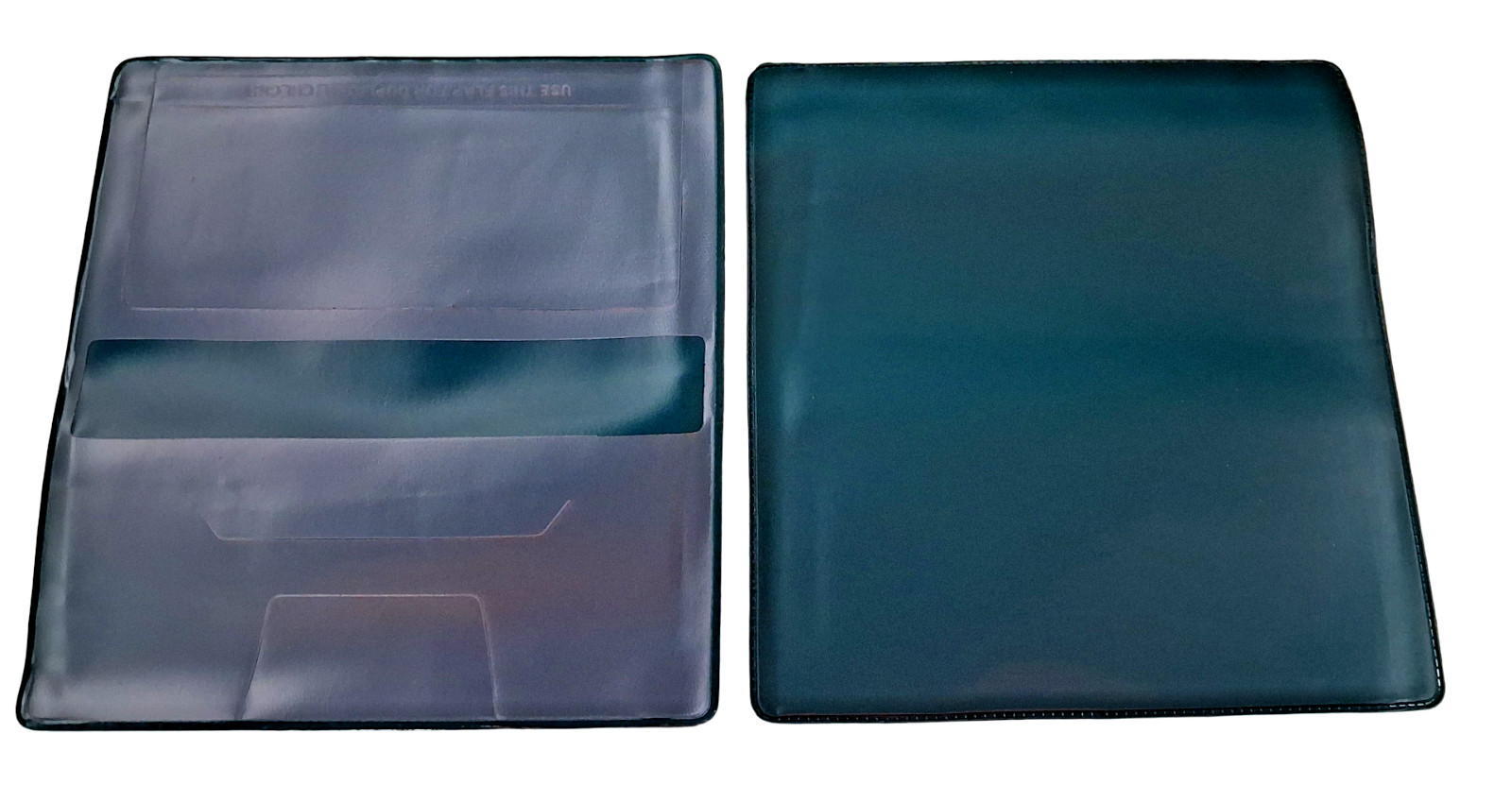 Forest Green Vinyl Checkbook Cover Standard Top Stub 6- 1/4″ x 3-3/8″ New