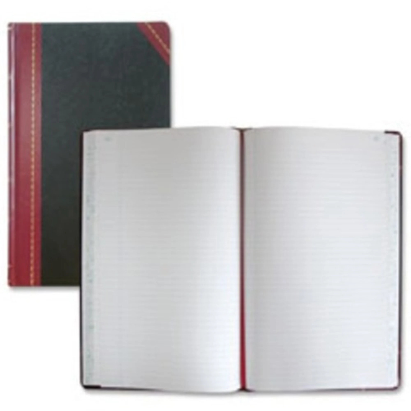 National Brand Hardbound Columnar Record Book, 14.1″ x 8.63″, Black, 300 Pages