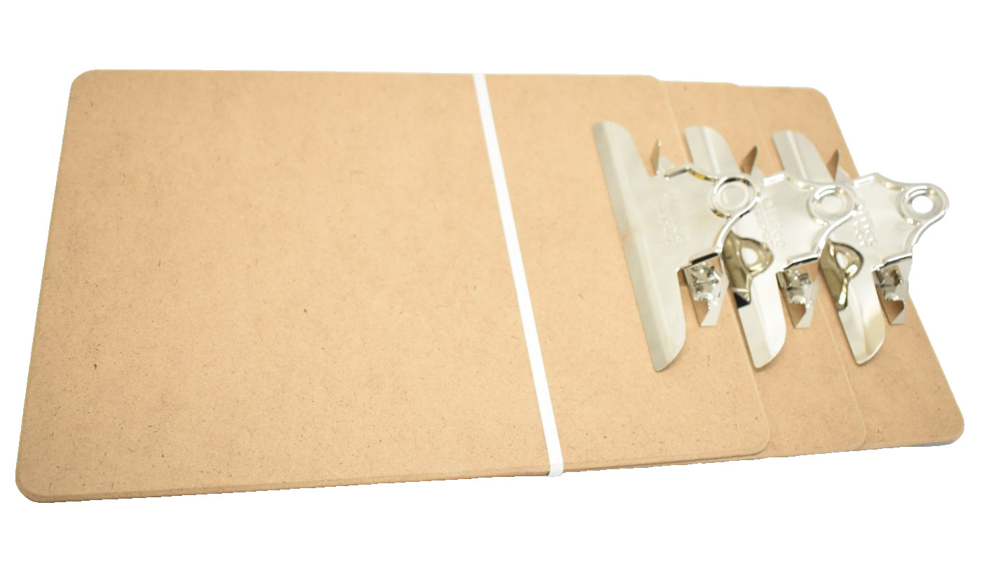 Office Depot Brand Wood Clipboards 9″x 12-1/2″ 100% Recycled Wood Pack Of 3