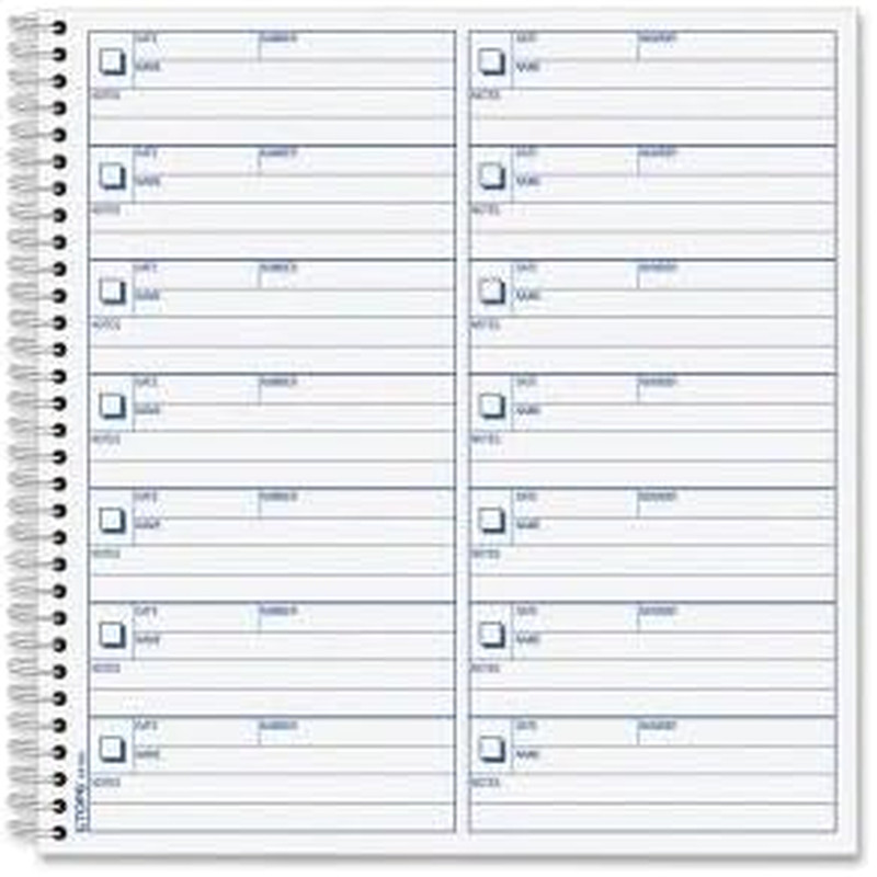 44165 Voice Mail Log , 8 1/2 X 8-1/4, 1,4-Message