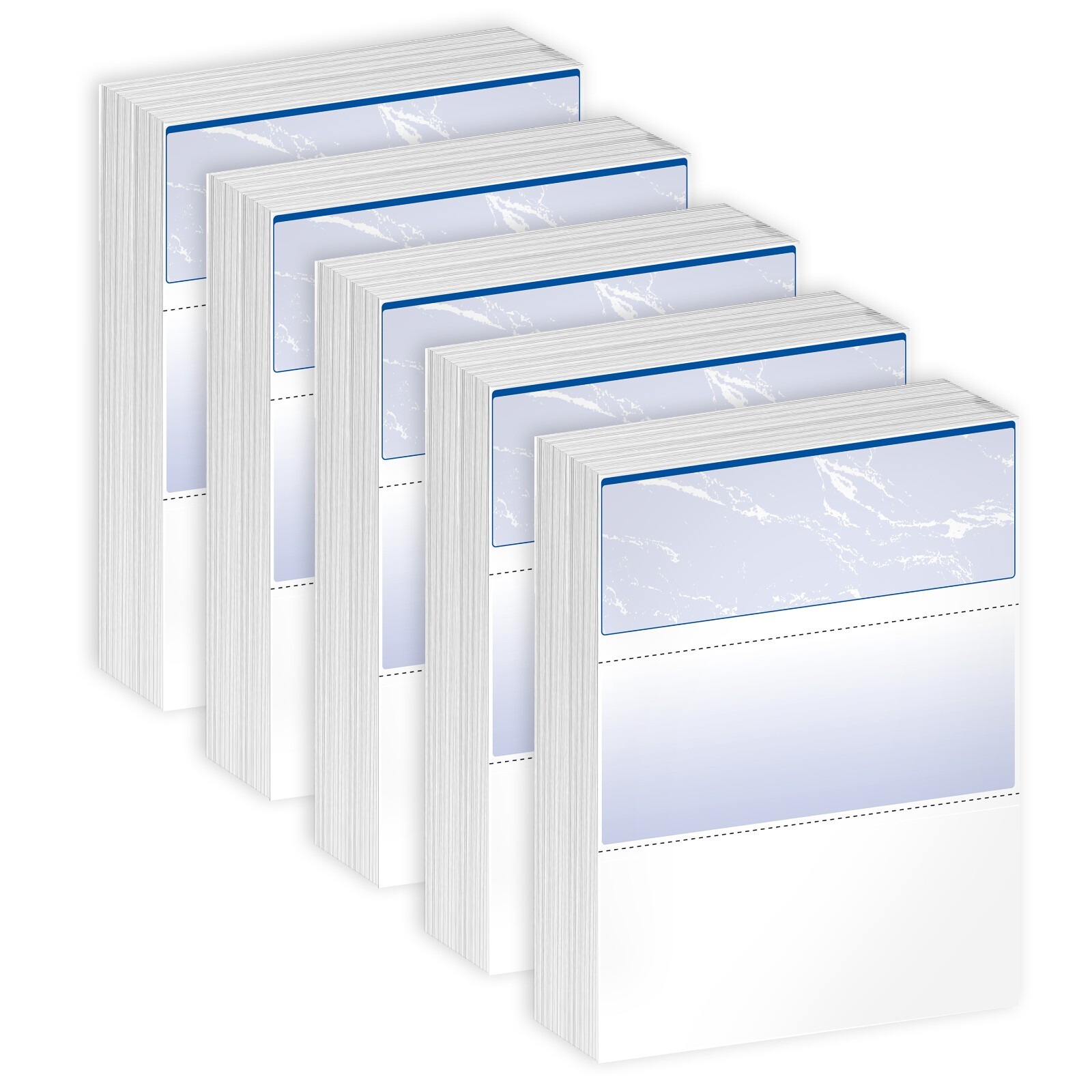DocuGard Standard Blue Checks, 24 Pound, 8.5 x 11 Inches, Top, Middle or Bottom