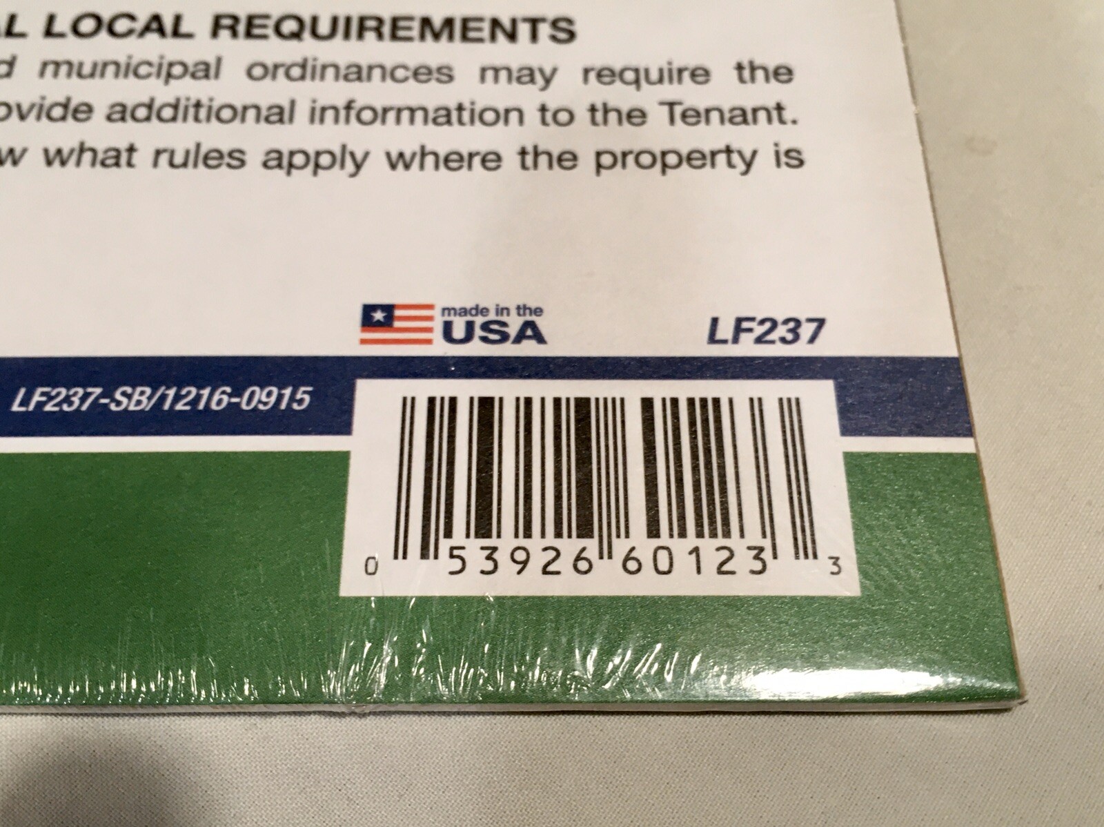 Adams Residential Lease With Option To Buy LF237 – NEW & SEALED