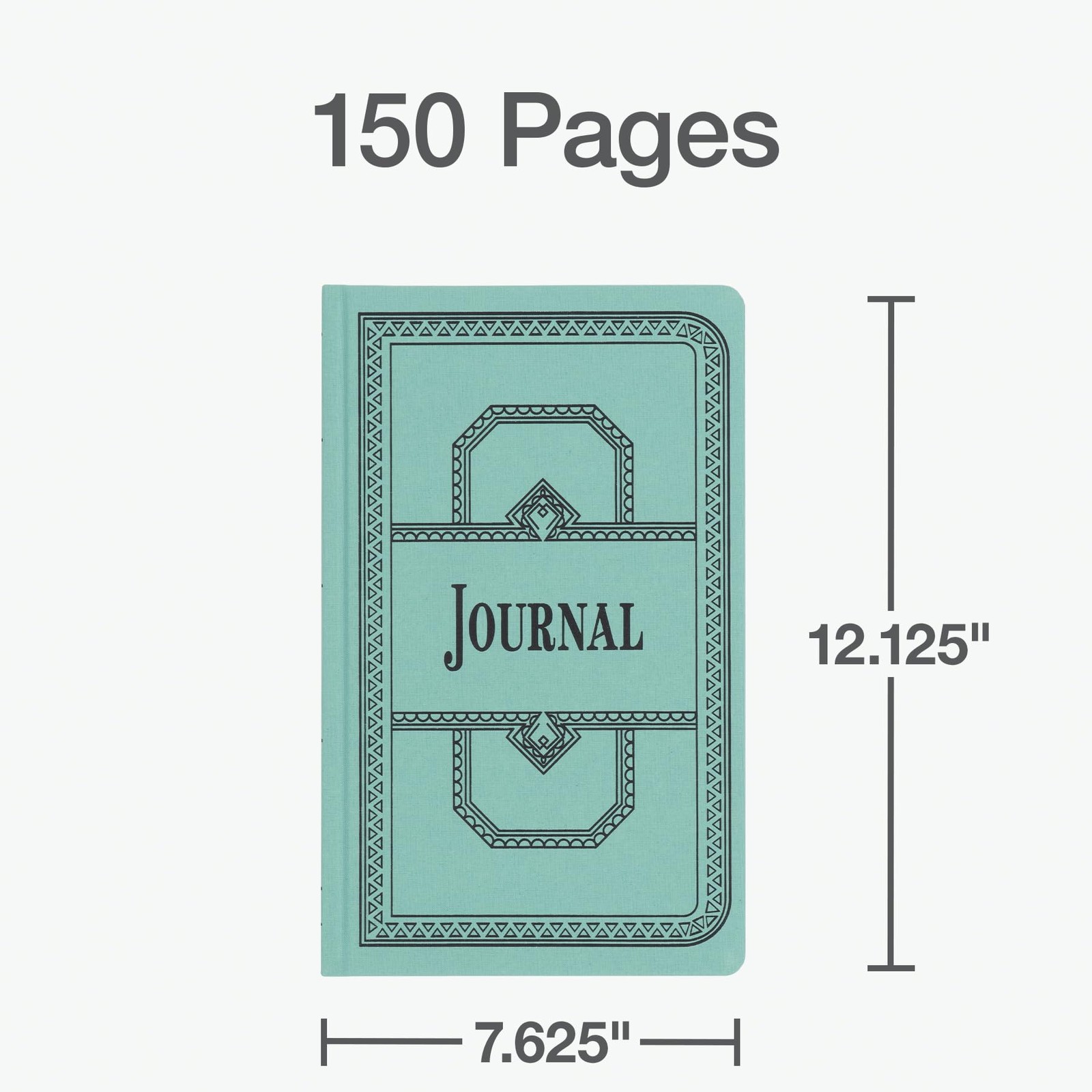 Boorum Pease 66 Series Blue Journal Account Book 150 Pages Art Deco Hardcover
