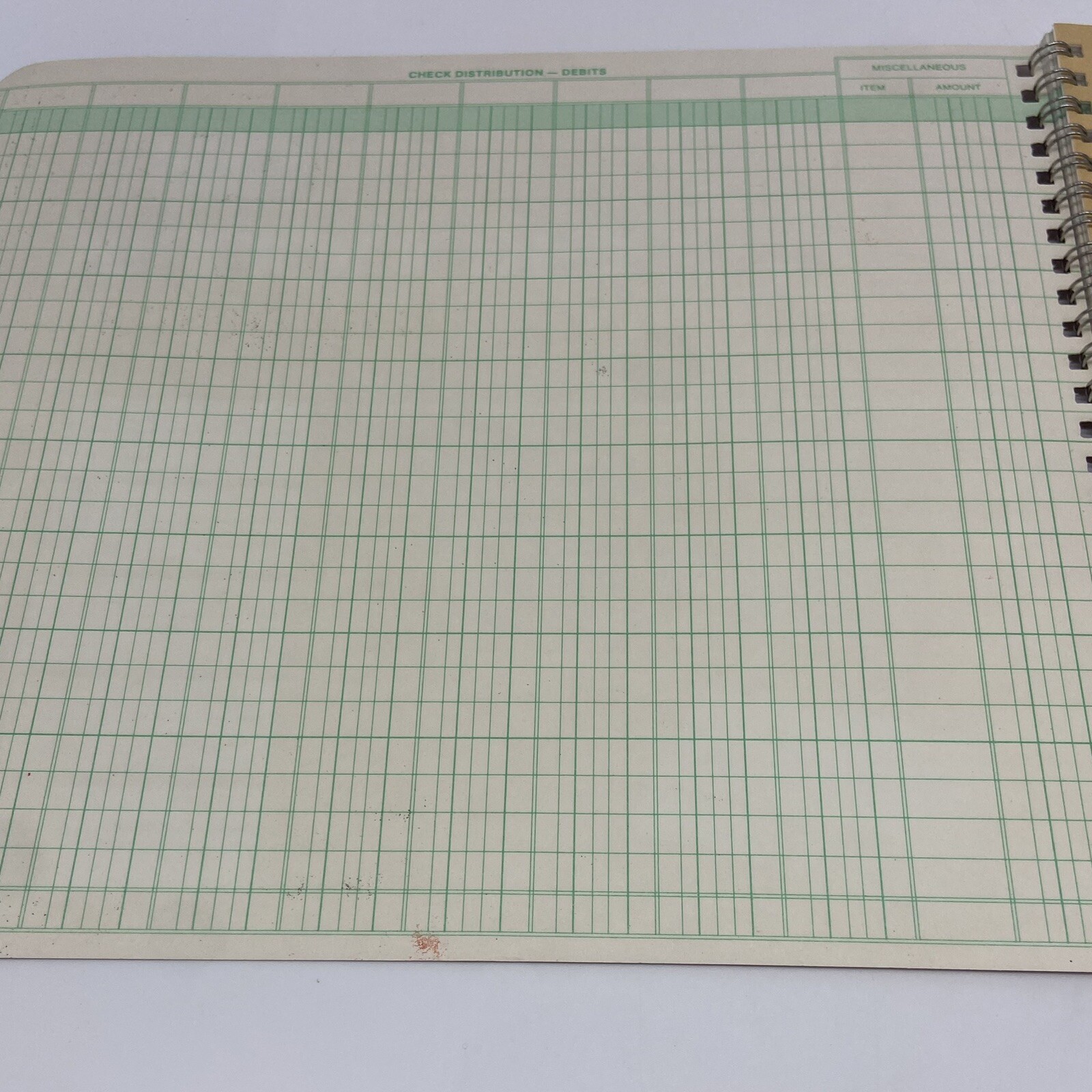 Vintage Ekonomik Wirebound Form DD Check Register 1965 Printed In USA
