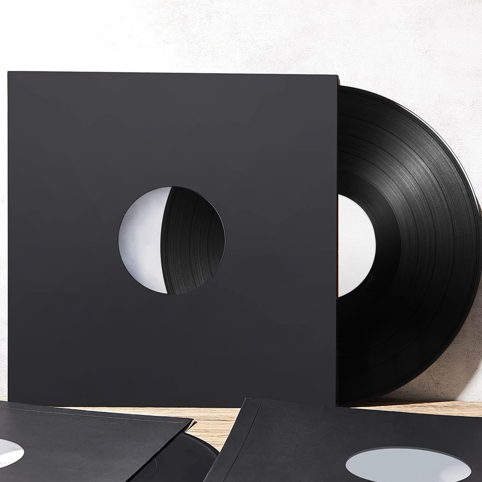 45 Record Sleeves, 20PCS 7inch Vinyl Inner Black 7 inch