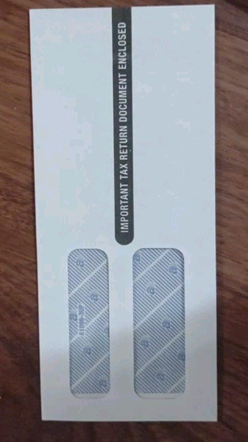 Adams 1099 Envelopes For 3-up Forms Double-Window Peel & Seal 2pkg 50 Total
