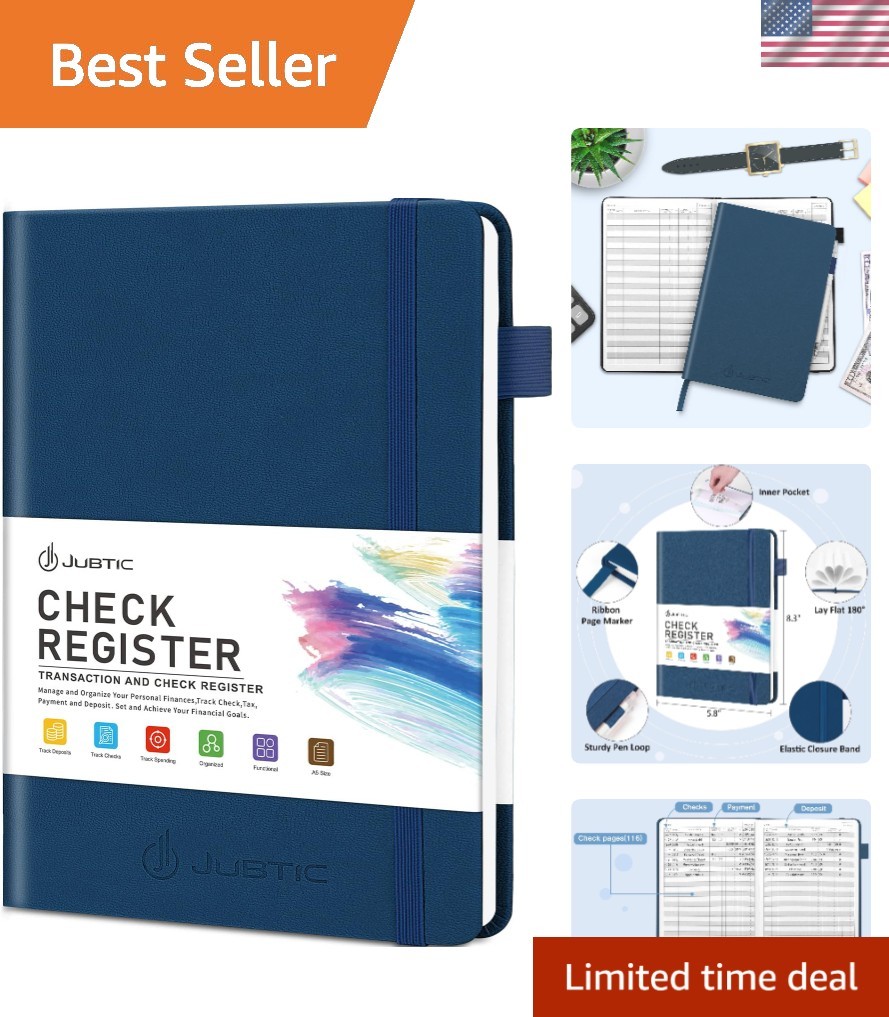 Practical A5 Check Ledger with Waterproof Cover – Manage Your Finances with Ease