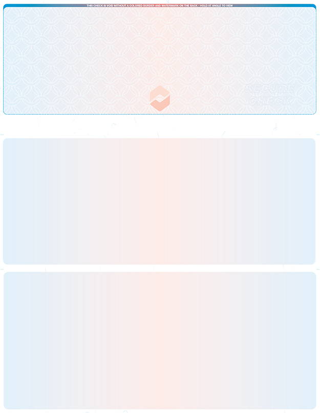 Blank Check Stock Paper -1000 – Check on Top