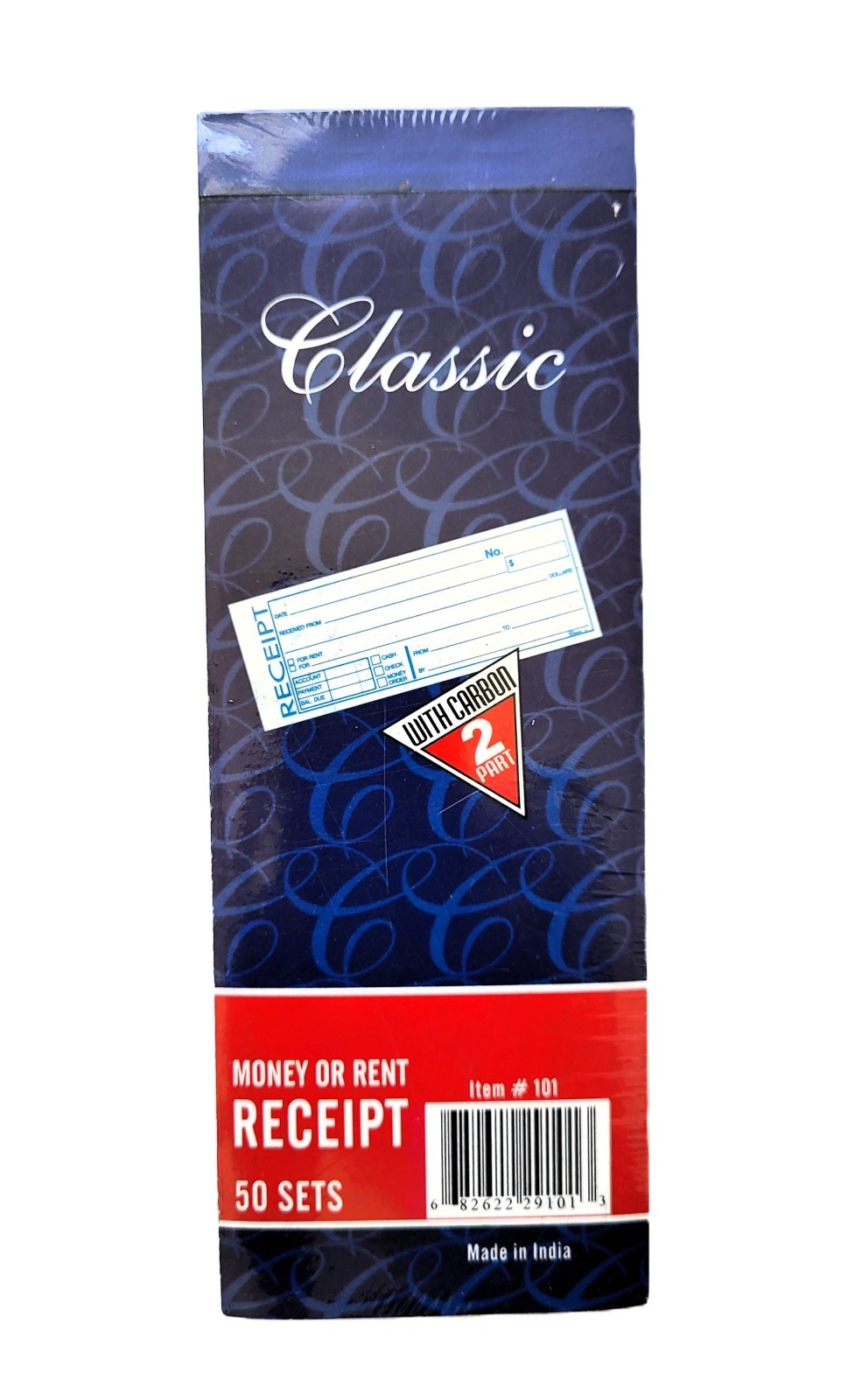 10 Pk of 50 Sets Rent Money & Cash Receipt Books 2 Part Carbon Copy Invoice Book