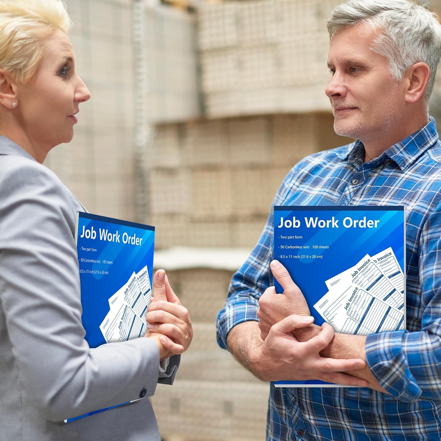 50 Set Job Work Order Forms Job Invoice Forms Invoice Receipt Book Contractor 8.