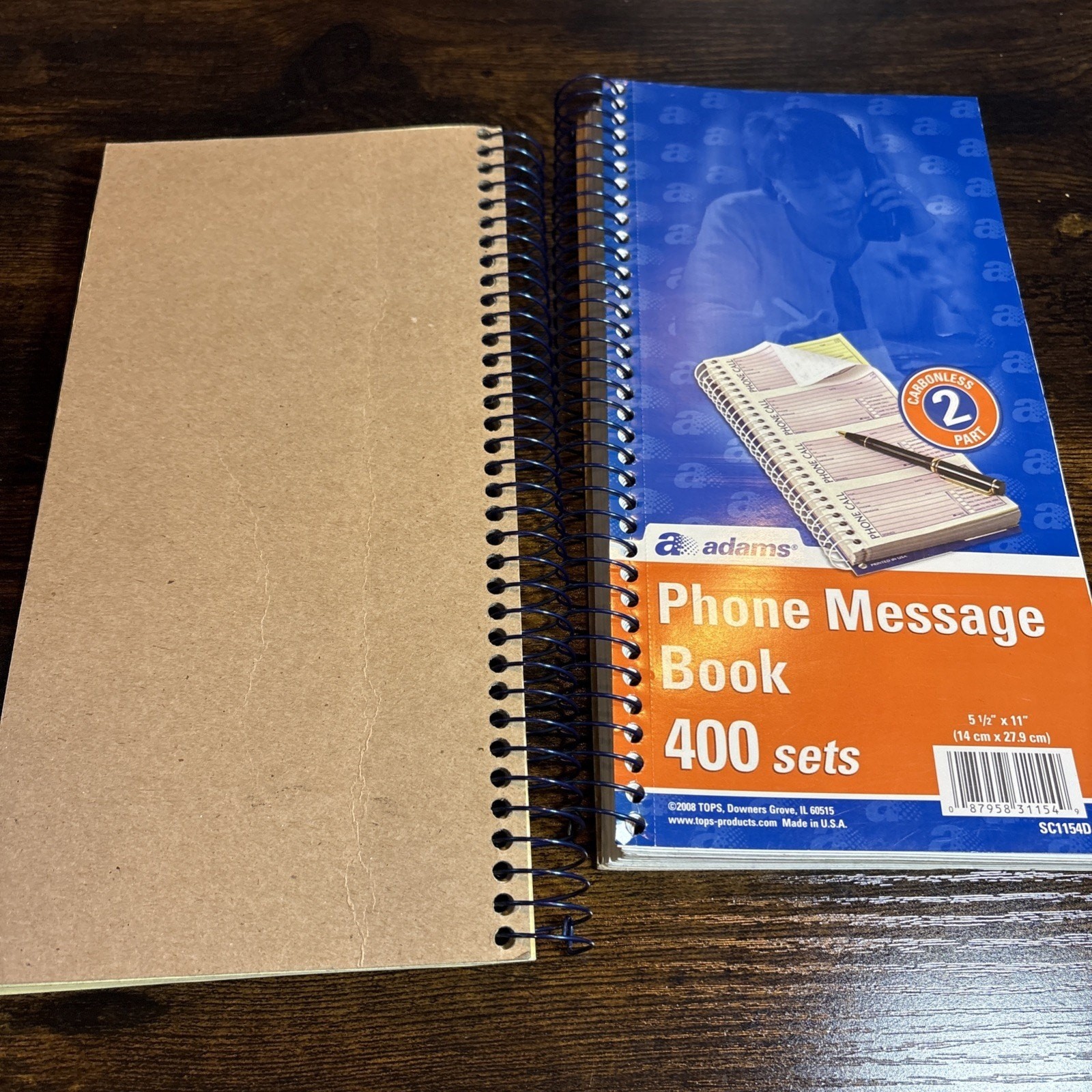 Adams Phone Message Value Pk2 Books 800 Ct. Carbonless Duplicate SC1154-2D F23