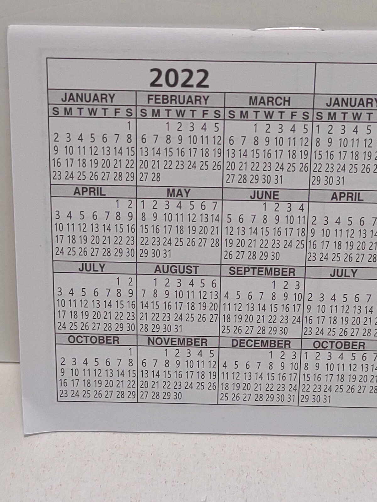 Large Print Check Register With Year Calendar