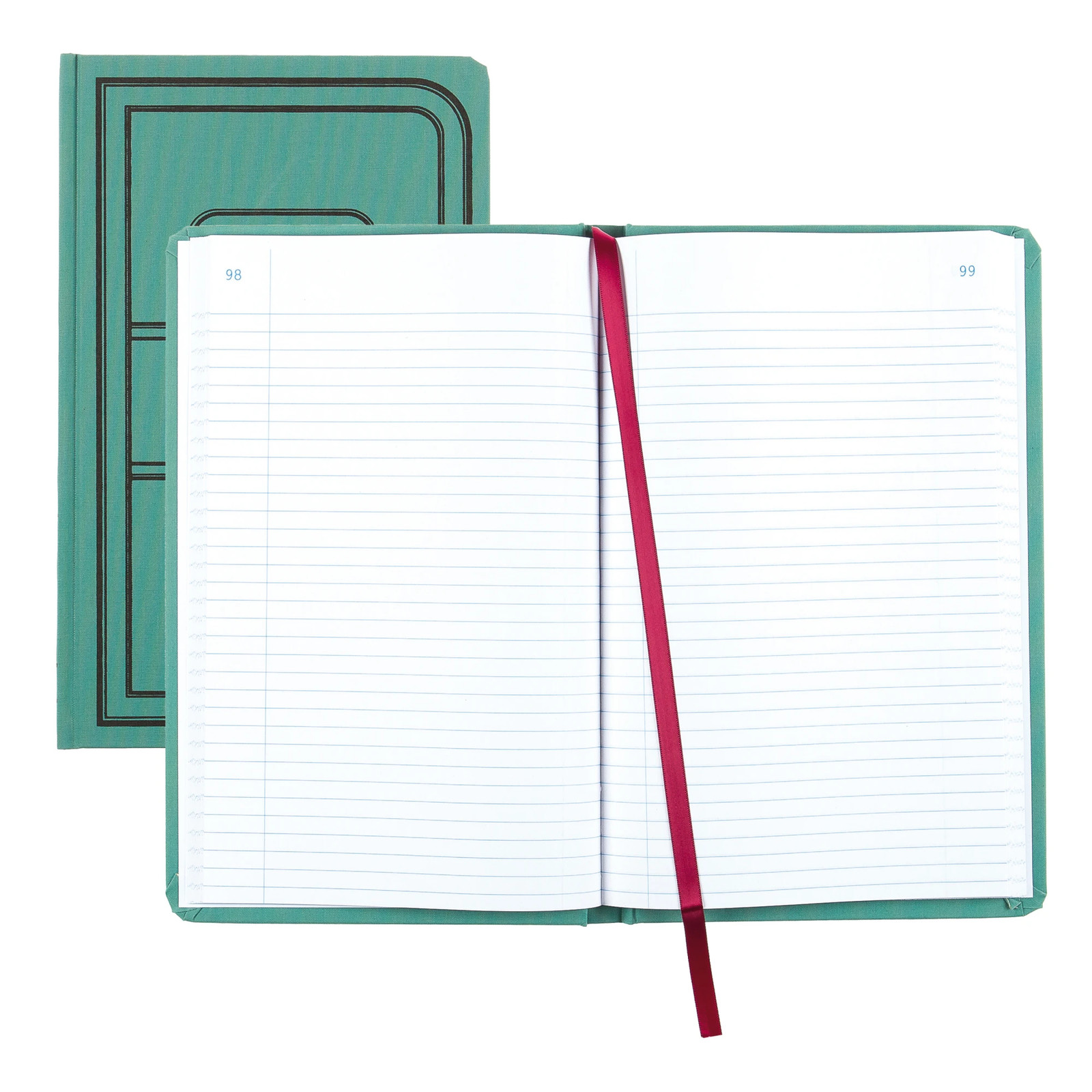 National Brand Sewn Canvas Account Book, 12 1/8″ x 7 5/8″, Green, 500 Pages