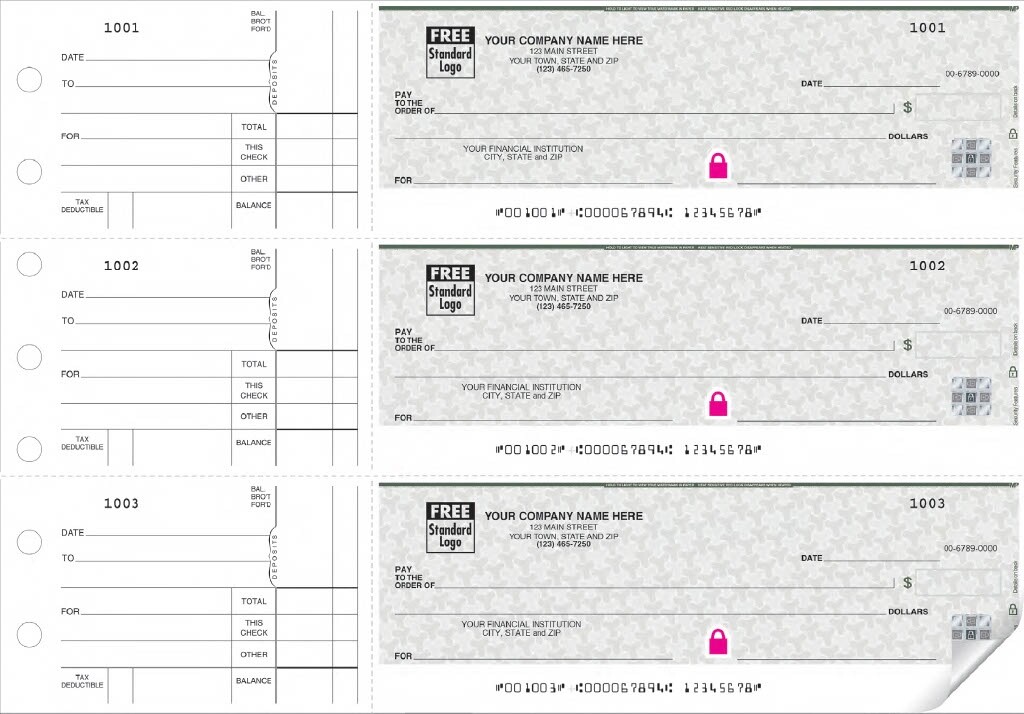 Manual Business Checks High Security w/Safety Hologram 250ct.*Authorized Dealer*