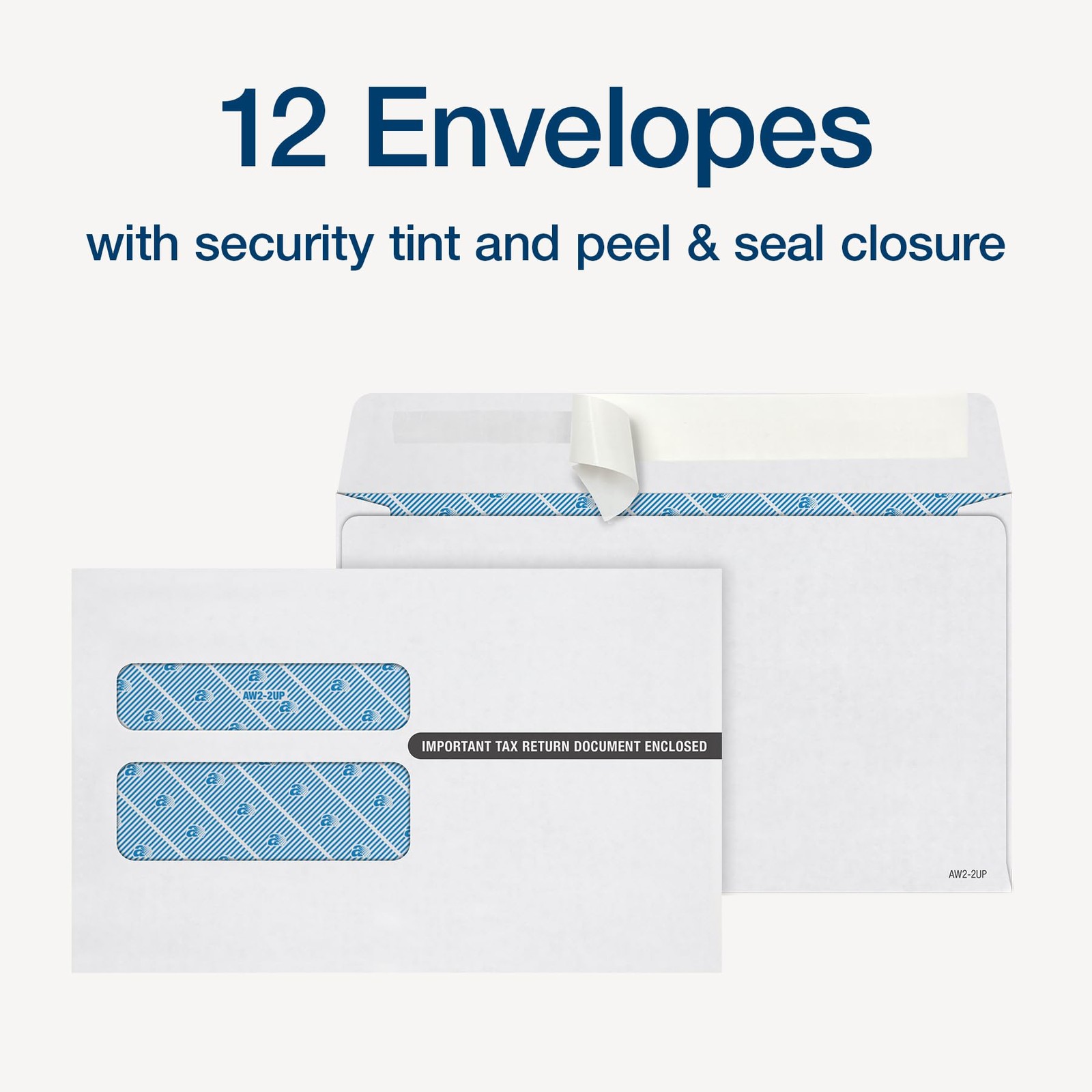 Adams W-2 Forms 2025, 6-Part Kit for 12 Recipients, Includes 12 Envelopes, 3…