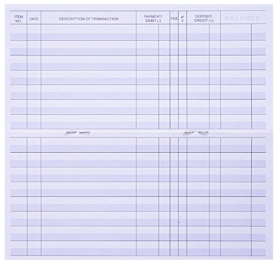 24 PCS Check Registers for Personal Checkbook, Easy to Read Checkbook Register