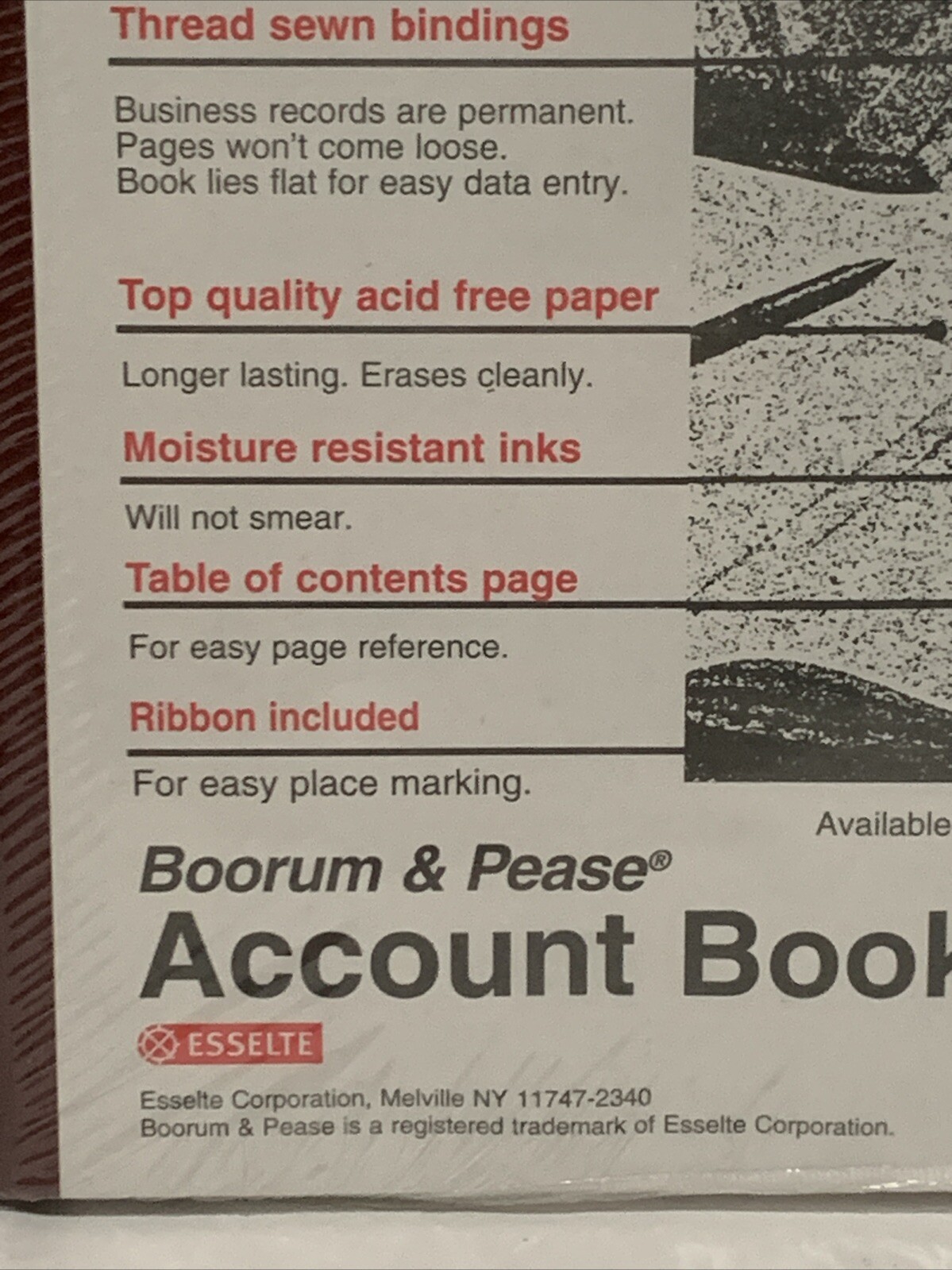 Boorum and Pease 38-150-R Account Book Record Ledger 9 5/8 x 7 5/8 NEW SEALED